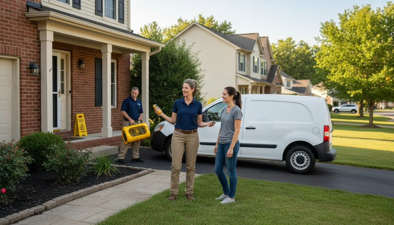 Water restoration image for Dehumidification And Cleanup Services in Raritan, IL